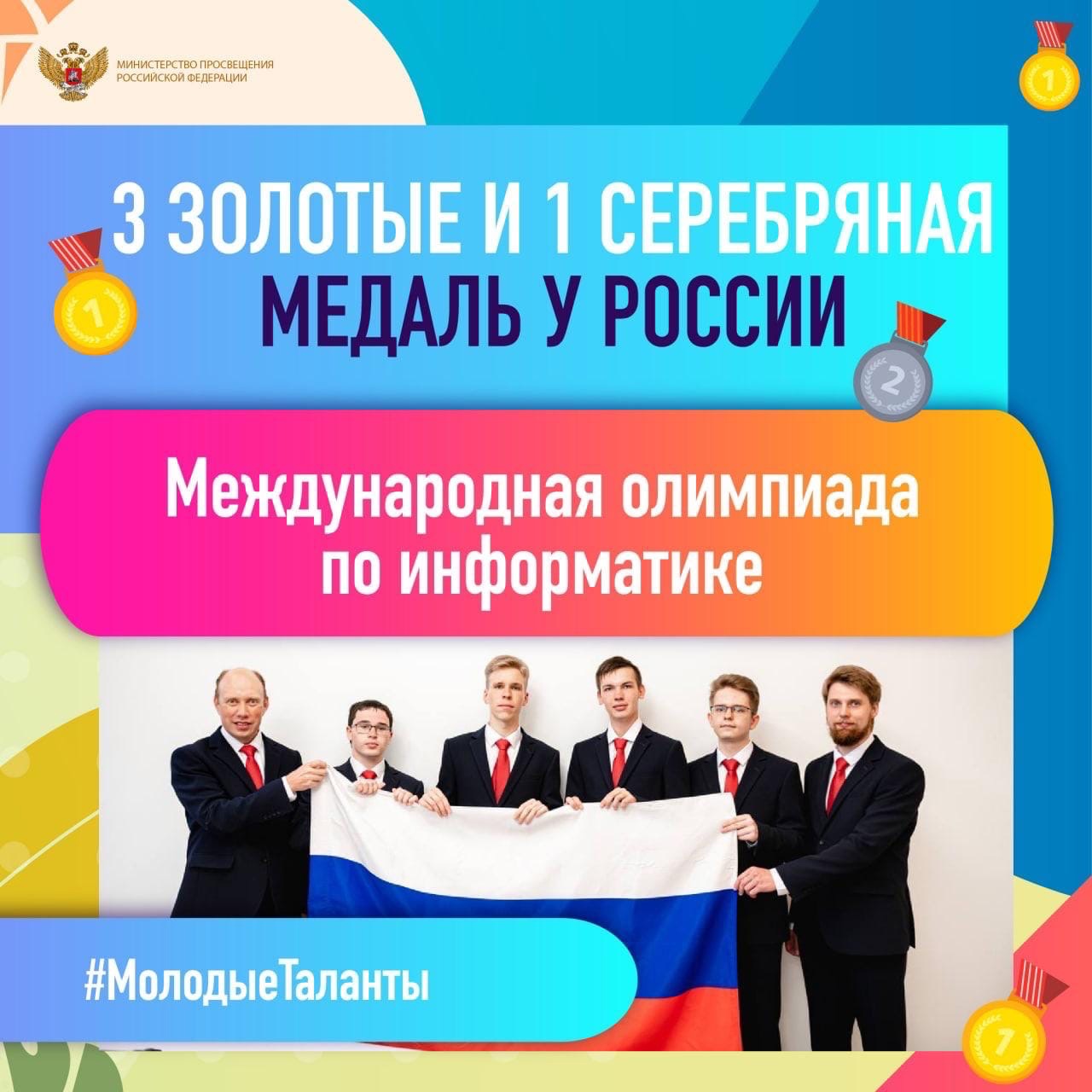 Члены российской сборной завоевали медали на 33-й Международной олимпиаде школьников по информатике IOI 2021